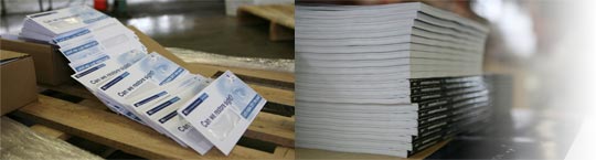 Direct mail envelopes and magazines